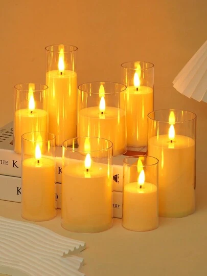 3pcs/1pc Flashing Flameless LED Small Water Drop Candle Atmosphere Lights, Indoor And Outdoor Battery-Powered Candle Decorative Lights, Wedding Party Friends Gathering Family Dinner Atmosphere Lights, Three Cream White Christmas Table Wedding Proposal Special Decorative Lights, The Best Gift For Female Friends