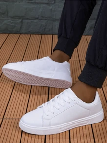 36-45 Couples Casual Shoes, Men's Sports Shoes Sneakers, Lace-Up Soft Bottom Flat Comfortable Shoes, Lightweight Low Vamp Daily Shoes