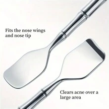 Stainless Steel Blackhead Removal Tool - Double Head Rust Proof Facial Cleaning Kit, Suitable For Nose And Face - Multicolor - View 5