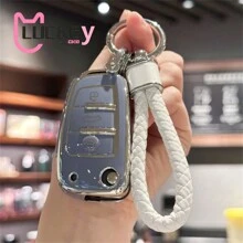 Car Key Case Cover For Audi A1 A3 A4 A6 Q1 Q3 Q5 Q7 S3 S4 S6 R8 TT Key Shell Cover Key Fob Cover With Keyring Car Keychain Lanyard - Multicolor - View 16
