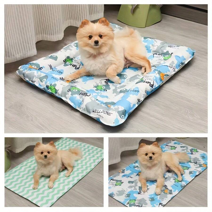Cool Summer Cartoon Pet Cooling Pad Waterproof Easy To Clean Dog Ice