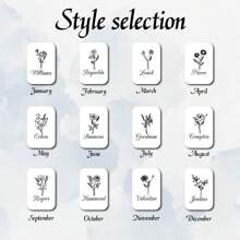 Bộ cọ trang điểm hoa văn cá nhân hóa, Quà tặng Ngày của Mẹ, Bộ cọ trang điểm du lịch bằng da, Quà tặng cho phù dâu, Quà cưới, Quà tặng cho phái nữ - Một cỡ - Xem 9