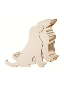 5 Pieces Of Wooden Animal Crafts Themed Paintings, Blank Wooden Crafts Shapes, Wooden Hanging Pieces, DIY Crafts, Door Hangers, Home Furnishings,For School Supplies,Back To School