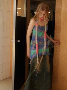 1 Pc Niche Broken Retro Mixed Color Bright Silk Scarf Scarf Neck, Female Slender Shape Dark Wind Jk Fringe Scarf