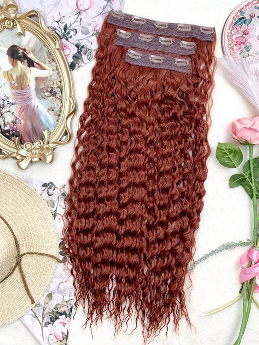 APPLY TIC TAC CURLY EXTRA LONG 75 CM 3 SCREENS - PREMIUM FIBRA - 橘色 - 查看 1