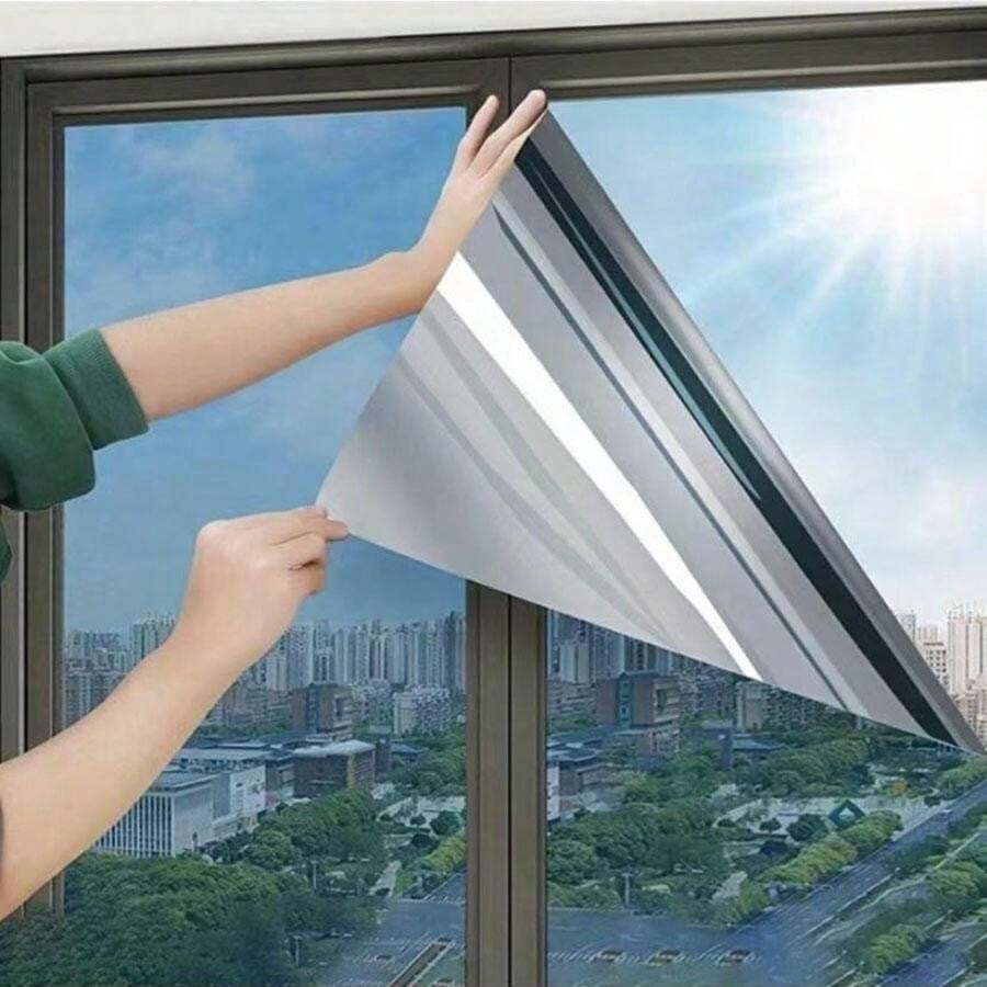 1 Roll Of Window Glass Heat Insulation Film, One Way Perspective Window