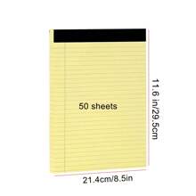 1 szt. / 4 szt. Notatniki biurowe 8,5 x 11,5" w linie Notatniki 8,5 x 11,5" do artykułów biurowych w domu Mały notatnik z listą rzeczy do zrobienia Notatnik prawny Wąski notatnik w linie 80 g/m2 Papier do szkoły Biały 50 arkuszy na notatniki do pracy, artykuły szkolne, powrót do szkoły