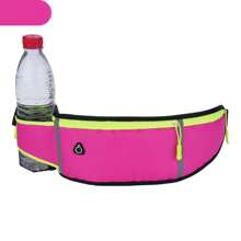 1个男女通用跑步腰包，户外运动手机袋，多功能防水超薄健身腰包，带水壶袋 - 彩色 - 查看 3