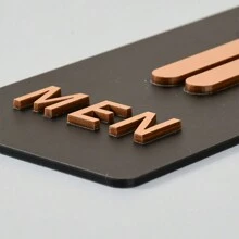 厕所标牌 男女皆宜 自带背胶，可直接粘贴 亚克力标牌 亚克力材质 最佳礼品 - 黑色 - 查看 6