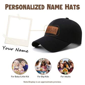 Personalized Baby Baseball Cap Toddler Baseball Hat Baby Hat Toddler Hats For Boys Girls Infant Baseball Cap Kids Sun Hat Back To School Winter Gift Ideas Boy Girl Valentine's Day