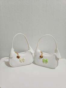 Kids Rhinestone Bow Handbag, Girls Fashion Mini Purse, Princess Style Coin Pouch, Mini Bag Gift For Little Girls - one-size - View 5