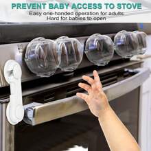 3M Tapas de perillas de estufa para seguridad (1/5 piezas) Diseño de doble llave y tamaño universal mejorado, cubiertas para perillas de gas con vista clara para niños y mascotas, cubiertas para perillas de horno con cinta adhesiva de doble cara, cubiertas de perillas de estufa seguras, diseño de hebilla mejorado de tamaño universal, cubiertas de perillas de horno de gas seguras, accesorios de cocina, utensilios, herramientas, artículos de cocina navideños