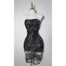 Women Midi Dresses - 黑色 - 查看 1