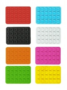 Cốc hút silicon Vuông một mặt Cốc hút silicon Bao da điện thoại di động đa chức năng Hộp đựng điện thoại di động bằng silicon - Nhiều màu - Xem 2