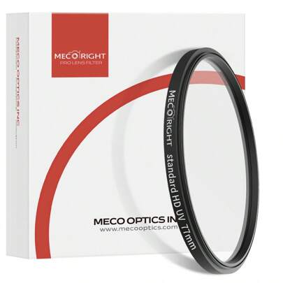 MECORIGHT Filtro de lente de protección UV de la marca MECORIGHT, principalmente utilizado para proteger el lente, puede filtrar algunos rayos ultravioleta, puede reducir el tono azul causado por los rayos ultravioleta, ayuda a mejorar la calidad de la imagen, vidrio Schott alemán de alta transmitancia, marco de aleación de aluminio de aviación ultra delgado y duradero, disponible en múltiples diámetros: 37/40.5/43/46/49/52/55/58/62/67/72/77/82/95/105mm, adecuado para la instalación y uso en el extremo frontal del objetivo de la cámara DSLR