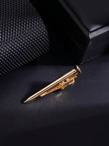 1入金色個性化朋克風領帶夾，多種選擇適合男士晚會 - 金黃色 - 查看 44