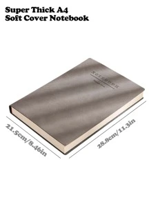 Super Thick A4 Soft Cover Notebook - Perfect For All Your Writing Needs! - 360 Pages Of Premium 100gsm Paper, Leather-Like Soft Cover, Available In Multiple Colors - Ideal For Journaling, Note-Taking, Office, School, And Daily Planning - High-Quality, And Elegant - Perfect Gift For Students, Professionals, And Writers - Great For Organizing, Sketching, And Creative Projects - Also Known As Journal, Diary, Planner, Notebook, Writing Pad, Sketchbook, And Record Book Back To School