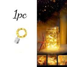1/8/15/30pcs luminescent copper wire light string lr44 battery box beautiful dream light string gift box decorative light - Multicolor - View 8