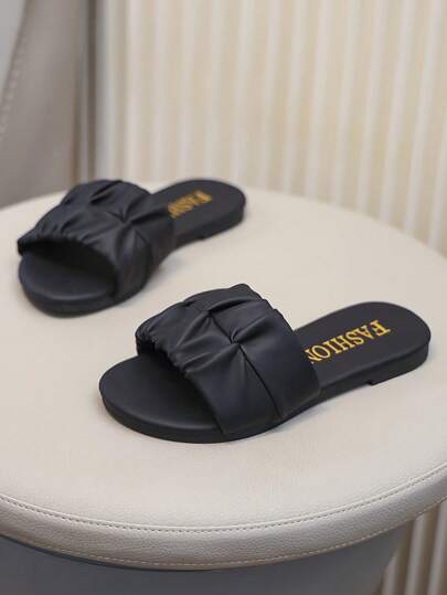 Children's Fashion Slip-On Sandals, Summer Flat Shoes, New Strap Sandals, High-Cute Girls Beach Shoes