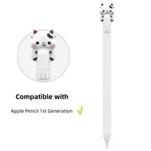 Cute Bear Case Compatible With Apple Pencil Pro And 2nd Generation And Apple Pencil (USB-C) , Silicone Protective Cover Sleeve With Apple Pencil 1st Generation