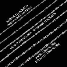 200cm Cadenas de acero inoxidable para hacer joyas DIY collares pulseras accesorios sin decoloración, cadena dorada, cuentas de labios, cadena de cuentas, cadena de gafas accesorios - cadena - Ver 36