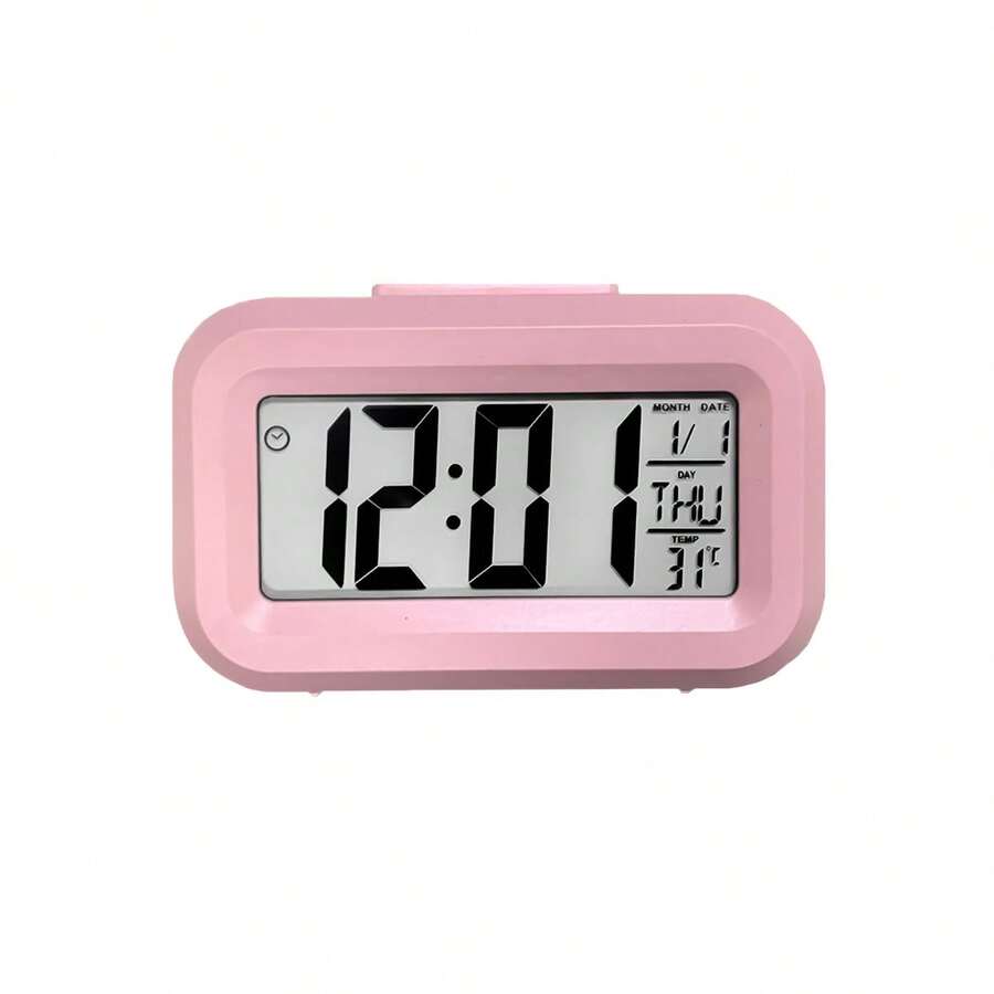 1pc Student Alarm Clock, Mini Digital Electronic Desk Clock, Smart LED