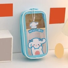 2024 New Big Capacity Pencil Case Transparent Stationery Box Cartoon Pencil Bag For Girls Kids School Supplies Accessories,Pencil Pouch,School Bag
