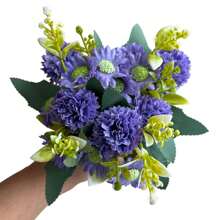 Carnation Bouquet With Artificial Daisy Decoration Arrangements - 紫色 - 查看 2