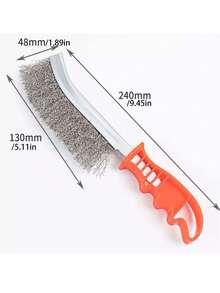 3PCS Heavy Duty Wire Hand Brush Stainless Steel Bristles Rust Paint Metal Removal - 3PCS - View 2
