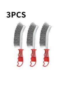 3PCS Heavy Duty Wire Hand Brush Stainless Steel Bristles Rust Paint Metal Removal - 3PCS - View 8