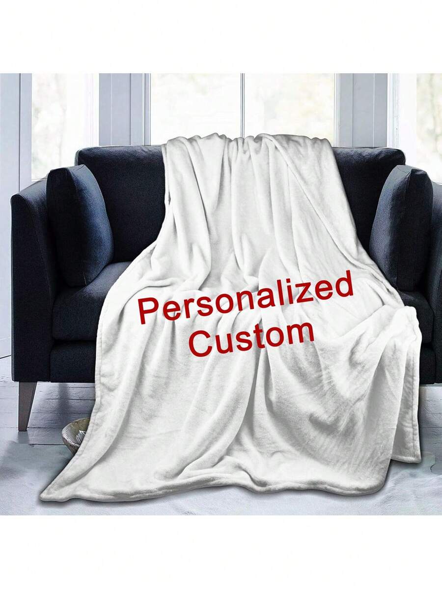 1pc Custom Digital Flannel Fleece Blanket, Personalized With Various Images, Gift For Girls, Boys, Adults, Valentine's Day, Lightweight, Soft, Comfortable For Bed, Sofa, Camping, Travel - Warm Throw For All Seasons Cozy, Warm, Soft, Comfortable Custom, Unique, Personalized Ideal Gifts For For Valentine's Day, For Mother's Day, For Birthdays, For Children's Day, For Graduation, For Father's Day, For Weddings, For Christmas, For Housewarming Sofa, Bed, Car, Bedroom, Living Room