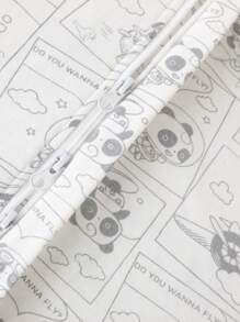 Baby Leg Separation Sleeping Bag, Infant Sleeveless Vest Single Layer Thin Quilt For Air-Conditioned Room, Anti-Kick Blanket - White - View 5