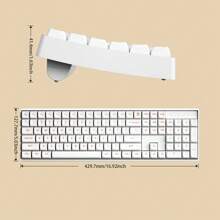 Aigo CK104 60% Compact 2.4G Wireless Mechanical Keyboard And Mouse Set, Red Axis 106-Key Gaming Keyboard With Numeric Keypad,4-Button Ergonomic Mouse For Office/Games. Soy Milk Box - Soy Milk Box Red Axis - View 10