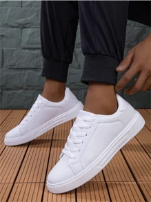36-45 Couples Casual Shoes, Men's Sports Shoes Sneakers, Lace-Up Soft Bottom Flat Comfortable Shoes, Lightweight Low Vamp Daily Shoes