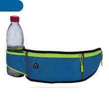 1个男女通用跑步腰包，户外运动手机袋，多功能防水超薄健身腰包，带水壶袋 - 彩色 - 查看 10