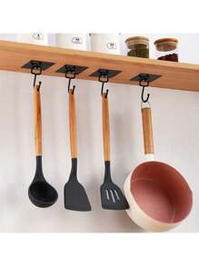 6قطع خطاطيف جدار لاصقة قوية، خطاطيف متعددة الأغراض لمنظم المناشف والملابس والمفاتيح للحمام والمطبخ، معلقات مضادة للماء