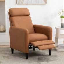 Modern Artistic Color Design Adjustable Recliner Chair PU Leather For Living Room Bedroom Home Theater