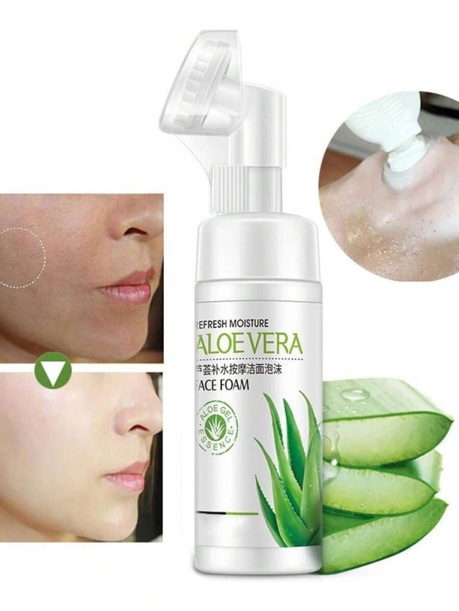 LIMPIADOR FACIAL CON ESPUMA DE ALOE  130ml + Obsequio - Agua verde azul - Ver 1