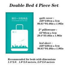 旅行套装 酒店一次性防护用品 商务必需品 单人/双人卫生用品（毛巾/浴巾/枕套/被套/床罩）透气无纺布 清洗杀菌 隔离细菌安心睡眠 便携包装 酒店水疗 居家出国旅行 浴室装饰 秋季装饰 海滩必备品 返校季