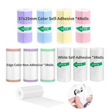 10 RollsThermal Mini Sticker Printer Paper,57mm X 25mm Mini Thermal Printer Sticker Paper,Mini Pocket Printer Sticker Paper For Most Kids Instant Camera, Kids Instant Camera Mini Printer Paper - Multicolor - View 10