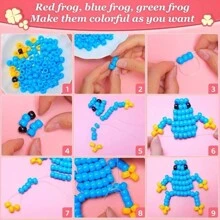 100-1000 hạt cườm hình ngựa nhiều màu, vật liệu thủ công sáng tạo, làm vòng tay và bện - hạt nhựa bền, khơi nguồn sáng tạo vô tận - Nhiều màu - Xem 4