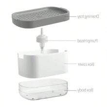 1pc Kitchen Pump Soap Dispenser, 500ml Large Capacity Liquid Soap Dispenser With Sponge, Countertop Dish Soap Pump Bottle Kitchen Items Kitchen Accessories Kitchen Tools