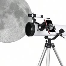 HSL 76700 Reflector Telescope For Adults Astronomy Professional,Beginners Telescopes,76mm Aperture 700mm Focal Length Telescopes With Tripod Adapter Filter 4mm12.5mm20mm Eyepiece 1.5X 5X - 白色 - 查看 7