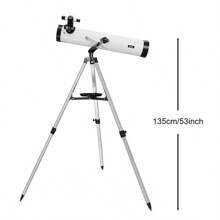 HSL 76700 Reflector Telescope For Adults Astronomy Professional,Beginners Telescopes,76mm Aperture 700mm Focal Length Telescopes With Tripod Adapter Filter 4mm12.5mm20mm Eyepiece 1.5X 5X - 白色 - 查看 3