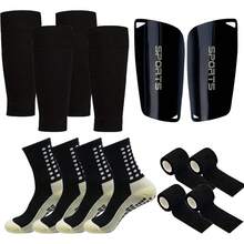 7 Pcs/Set Thickened Soccer Socks, Soccer Shin Guard, Shin Guard Sleeves, Men's And Women's Adhesive Non-Slip Socks - Multicolor - View 16