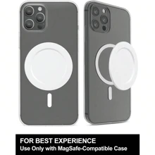Magnetic Base Compatible With  Phone Grips And IPhone MagSafe Cases, Black,White,Transparent