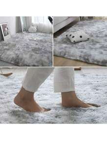 Alfombra De Sala De Estar Suave Y Afelpada De 150 X 200 Cm,Suave alfombra mullida grande y moderna para interiores, decorativa para el hogar, antideslizante, acogedora y peluda para la habitación de las niñas o niños - Azul - Ver 2