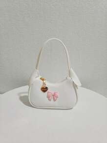 Kids Rhinestone Bow Handbag, Girls Fashion Mini Purse, Princess Style Coin Pouch, Mini Bag Gift For Little Girls - one-size - View 14