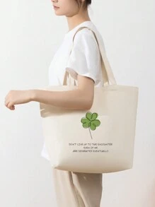 1 pieza Bolsa de lona portátil de gran capacidad, de color beige sólido, adecuada para niñas, estudiantes de secundaria/preparatoria/universidad para la escuela, el camino al trabajo, vacaciones; adecuada para trabajadores de oficina, empleados de cuello blanco para el trabajo, el camino al trabajo, negocios, viajes de vacaciones