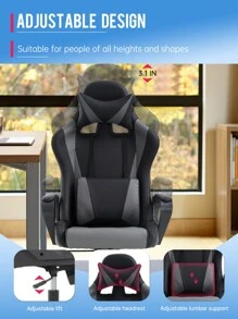 Sillas de Despacho en Casa - Gris - Ver 3